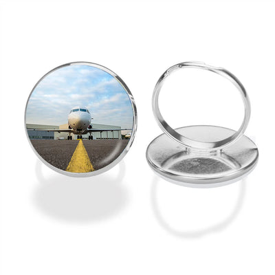 Face to Face with Beautiful Jet aviation ring in stainless steel.