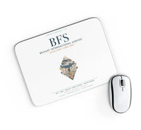 Thumbnail for Belfast International Airport (BFS) design on white rectangle mouse pad