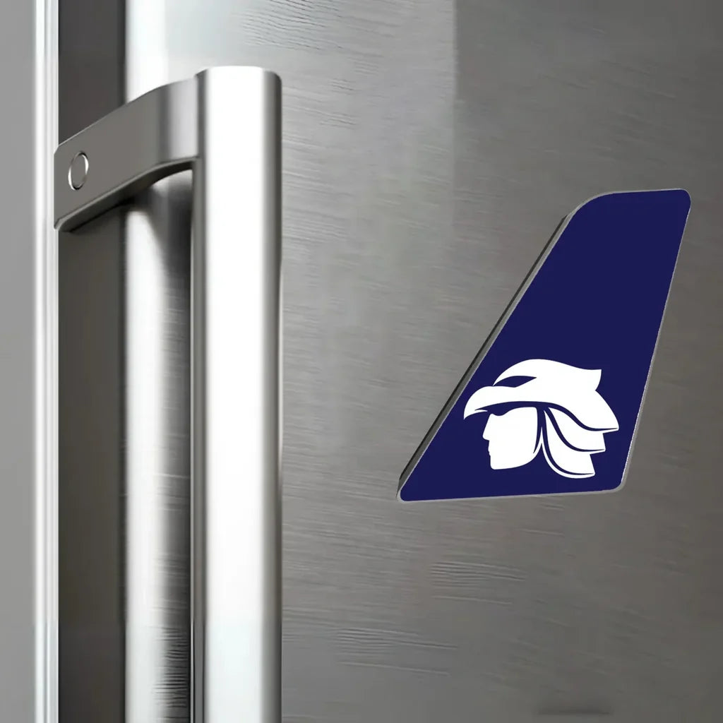 Aero Mexico aviation design tail magnet in 3D metal with magnetic back.
