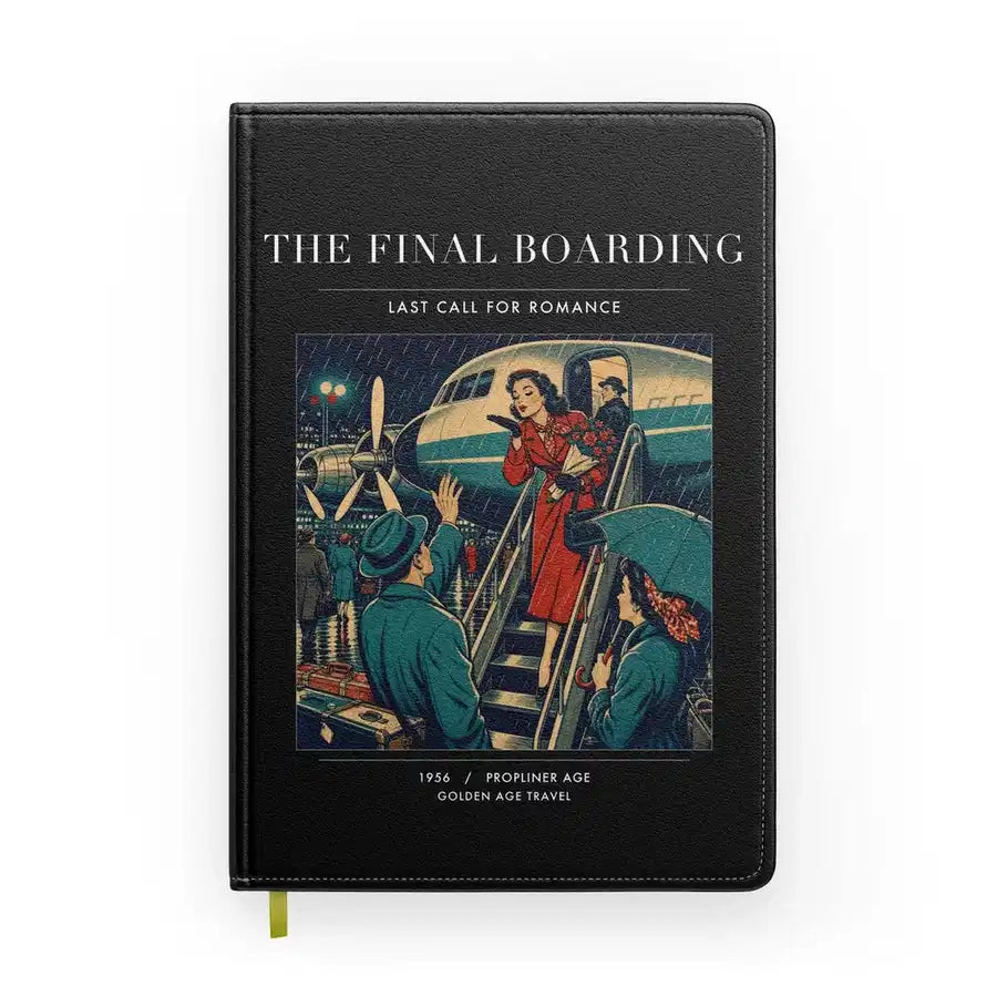 VINTAGE G4102 - The Final Boarding - Designed Notebooks design on black