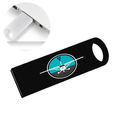 Cessna & Gyro aviation design on durable waterproof casing waterproof USB device.
