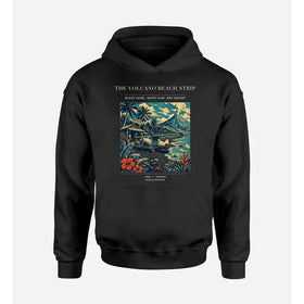 Single-Side Printing — The Volcano Beach Strip Double-Side Hoodie