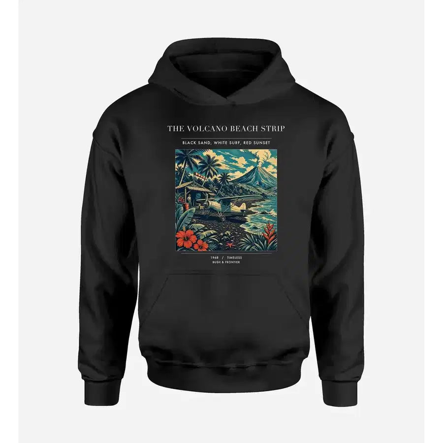 VINTAGE G4405 - The Volcano Beach Strip - Premium Hoodie design on black premium