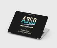Thumbnail for Airbus A350-1000ULR design on black MacBook case