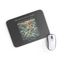 Thumbnail for VINTAGE G4274 - The River Delta Maze - Designed Mouse Pads design on black rectangle