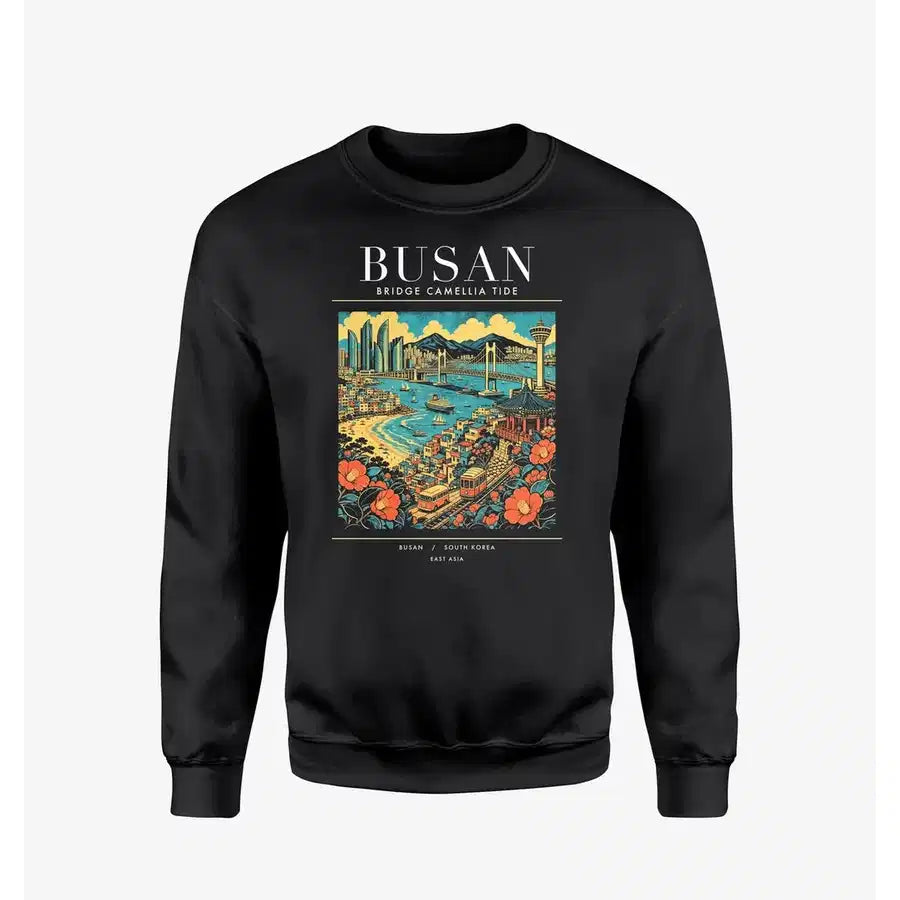 BUSAN - Poster - Sweatshirt - Black