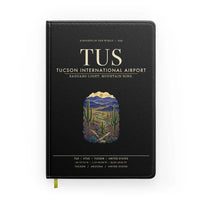 Thumbnail for Tucson International Airport (TUS) design on black notebook