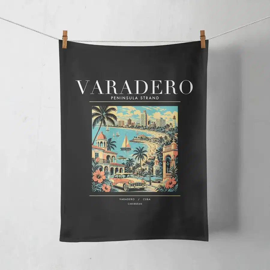 VARADERO - Poster - Towel - Black