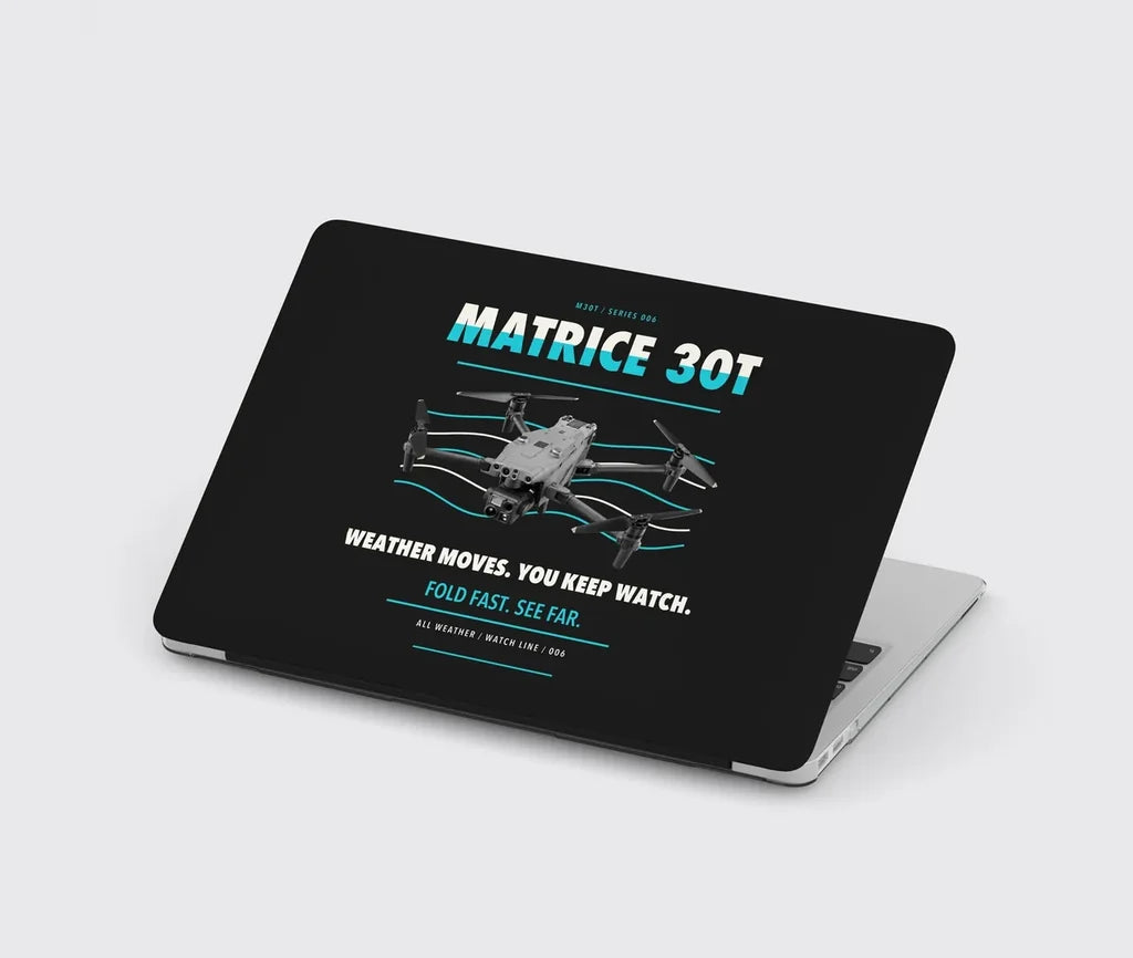 DJI Matrice 30T design on black MacBook case