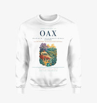Thumbnail for Oaxaca International Airport (OAX) design on white sweatshirt