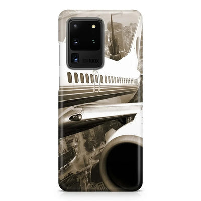 Departing Aircraft & City Scene Samsung Case