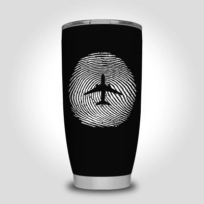 Aviation Finger Print Travel Mug