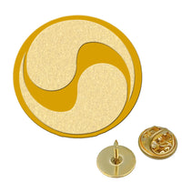 Thumbnail for Korean Airlines aviation hollow pin in polished alloy.