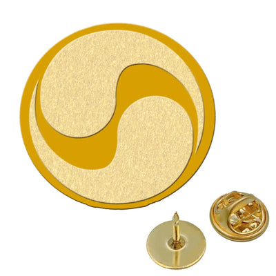 Korean Airlines aviation hollow pin in polished alloy.