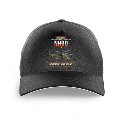 NHIndustries NH90 TTH design on black printed hat