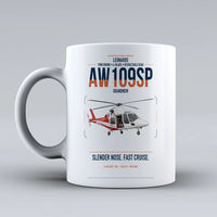 Thumbnail for Leonardo AW109SP GrandNew design on white ceramic mug, double-side print