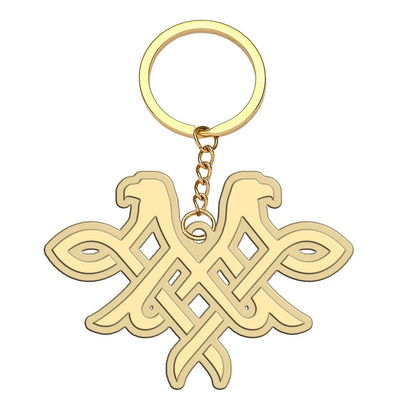Air Serbia Airlines aviation hollow key chain in polished alloy.
