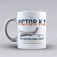 Thumbnail for Handley Page Victor K.2 design on white ceramic mug, double-side print