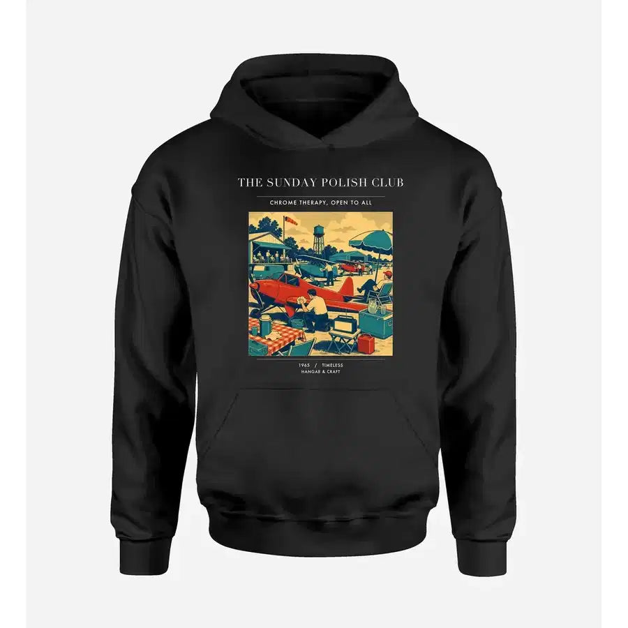 VINTAGE G4436 - The Sunday Polish Club - Premium Hoodie design on black premium