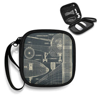 Thumbnail for Airplanes Fuselage & Details 2 Portable aviation portable headphone bag in padded polyester.