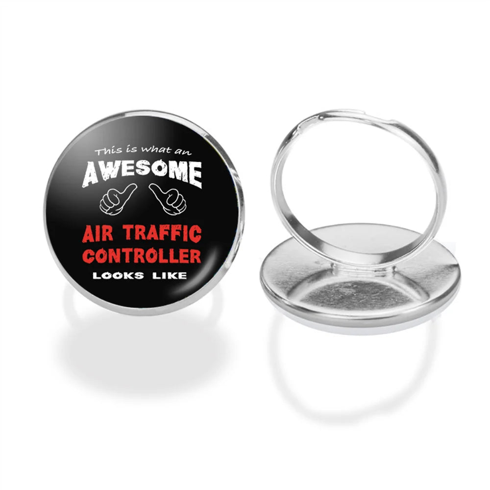 Air Traffic Controller aviation ring in stainless steel.