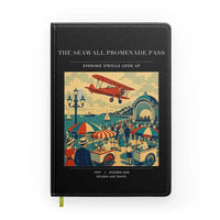 Thumbnail for VINTAGE G4476 - The Seawall Promenade Pass - Designed Notebooks design on black