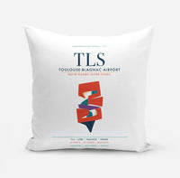 Thumbnail for Toulouse-Blagnac Airport (TLS) design on white pillow