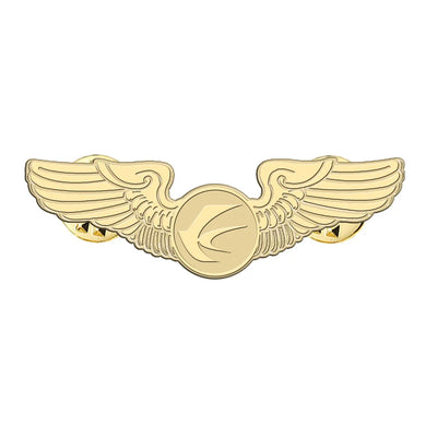 China Eastern Airlines aviation hollow pin in polished alloy.