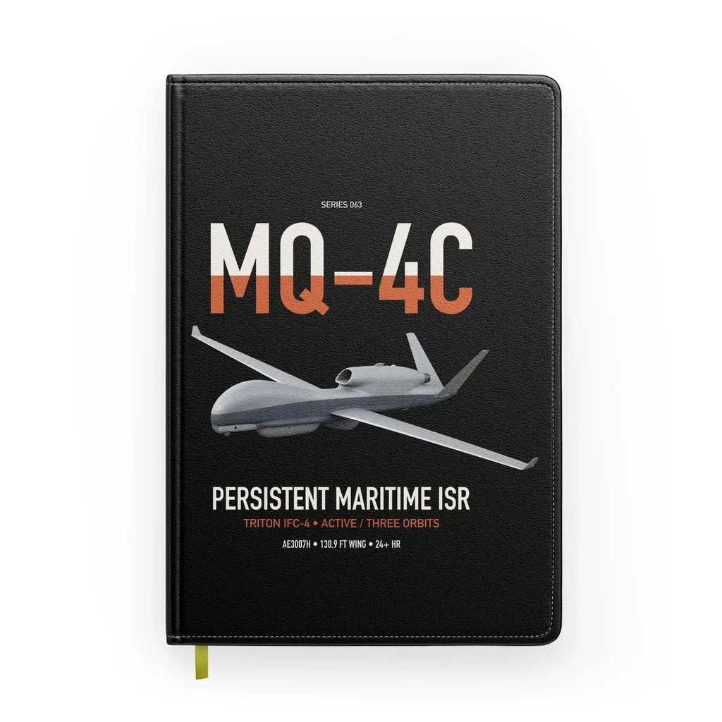 MQ-4C Triton IFC-4 design on black notebook