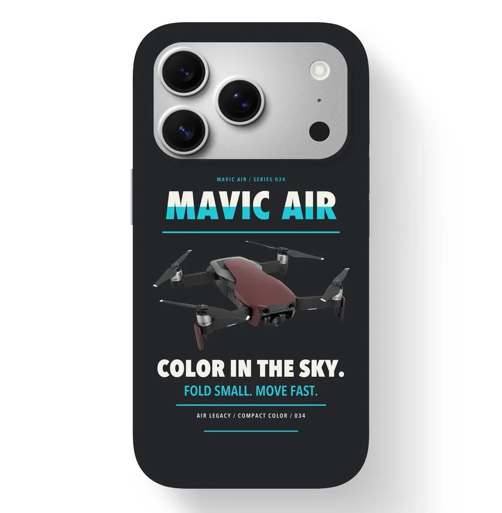DJI Mavic Air Case design on black iphone case