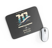 Thumbnail for Boeing 717-200 design on black rectangle mouse pad