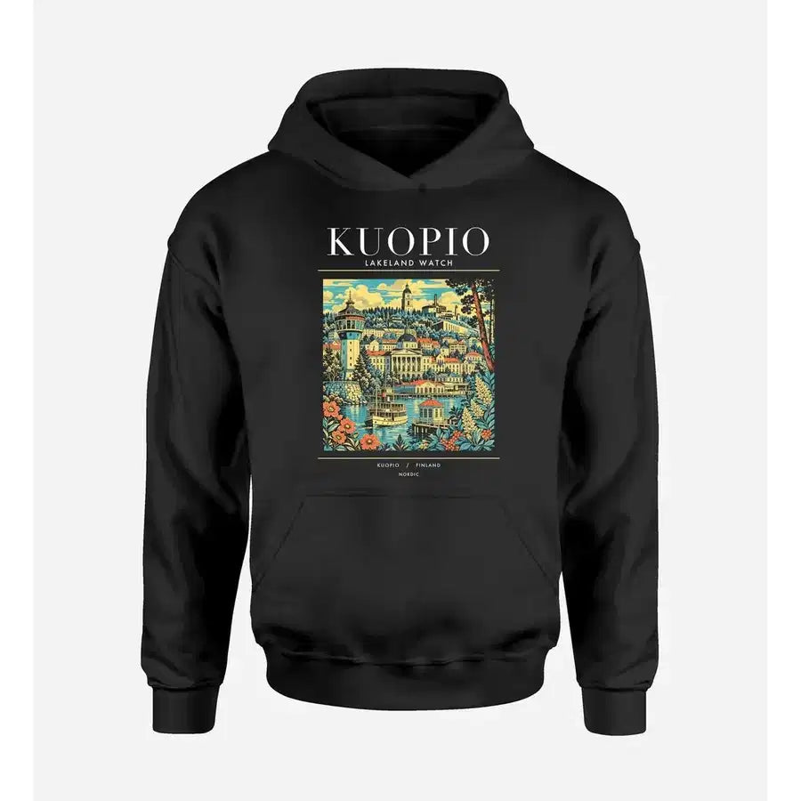 KUOPIO - Poster - Premium Hoodie - Black