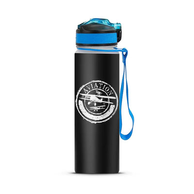 Aviation Lovers Sports aviation design on sport kettle, insulated bottle with sport spout.