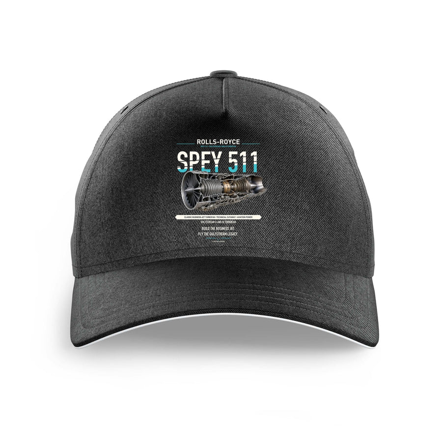 SPEY 511 design on black printed hat