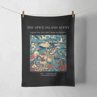 Thumbnail for VINTAGE G4279 - The Spice Island Scent - Designed Towels design on black