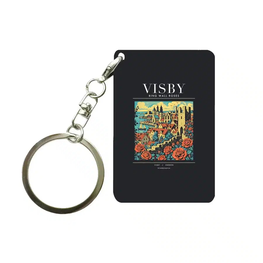 VISBY - Poster - Key Chain - Black