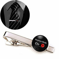 Thumbnail for Airplane Mode On aviation tie clip, stainless steel body with engraved detail.