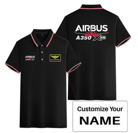 Double-Side Printing — Amazing Airbus A350 XWB Stylish Polo T-Shirts