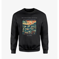 Thumbnail for VINTAGE G4411 - The Dawn Patrol Of Gulls - Designed Sweatshirts design on black