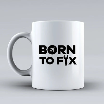 Customisable Born To Fix Airplanes Mug - view 2