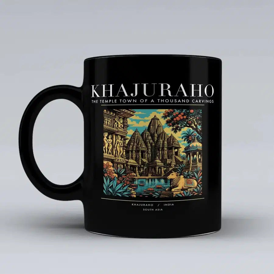 KHAJURAHO - Poster - Mug - Black