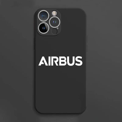Airbus & Text aviation themed soft silicone iPhone case for iPhone.