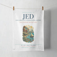 Thumbnail for Jeddah King Abdulaziz International Airport (JED) design on white towel
