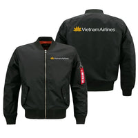 Thumbnail for Vietnam Airlines logo on black bomber jacket