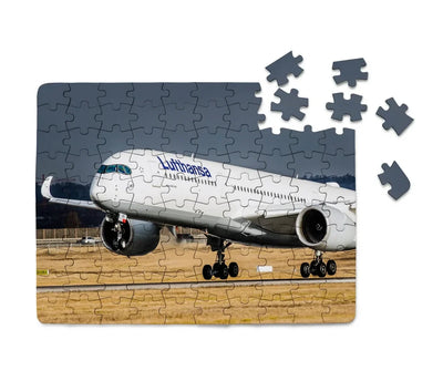 Lufthansa's A350 aviation design puzzle, premium cardboard.
