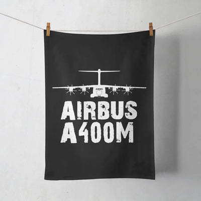 Airbus A400M & Plane aviation design on soft absorbent cotton towel.