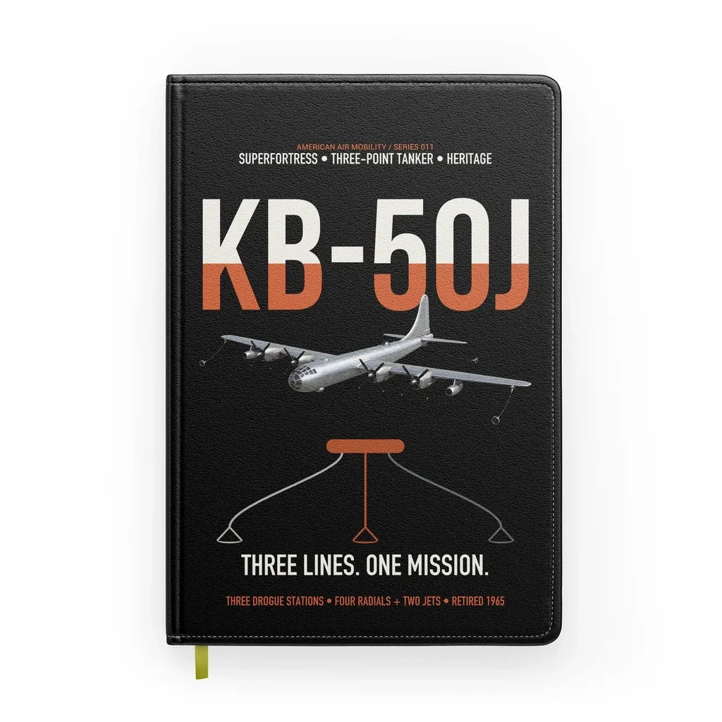 KB-50J Superfortress design on black notebook