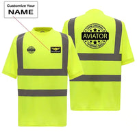 Thumbnail for %100 Original Aviator aviation design printed on soft cotton reflective T-shirt.