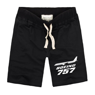 The Boeing 757 aviation design on soft cotton shorts.