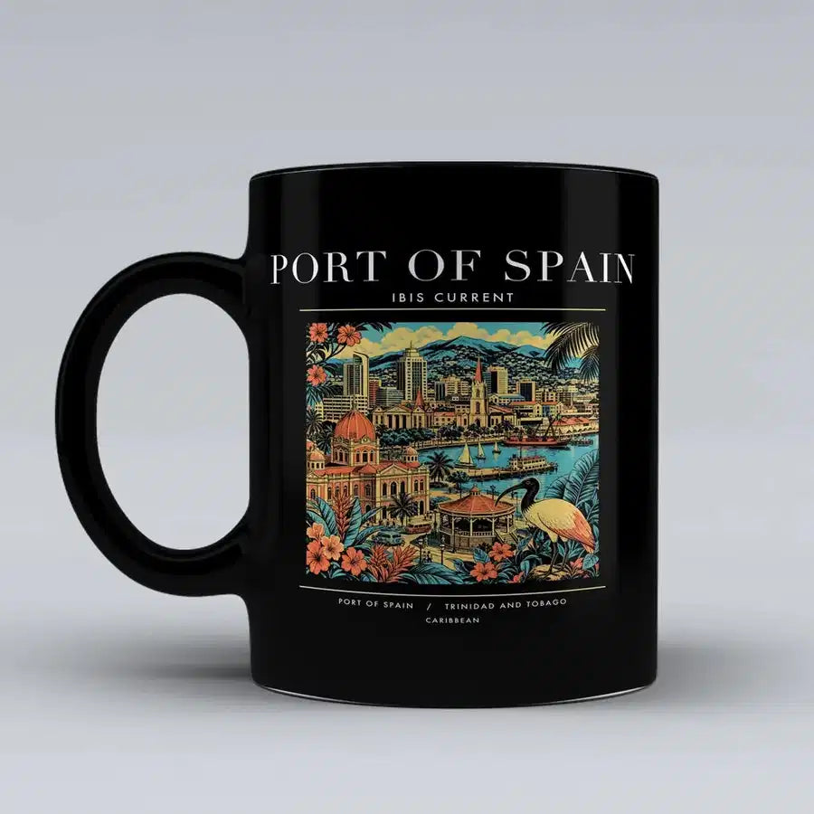 PORT OF SPAIN - Poster - Mug - Black